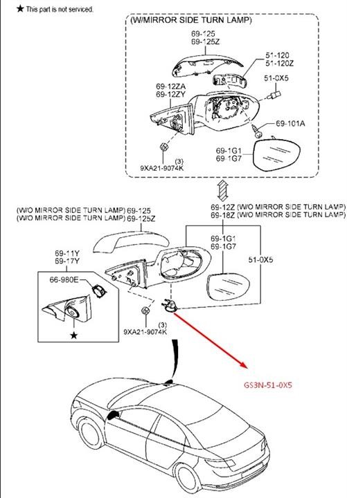 Buy Mazda GS3N510X5 – good price at EXIST.AE!