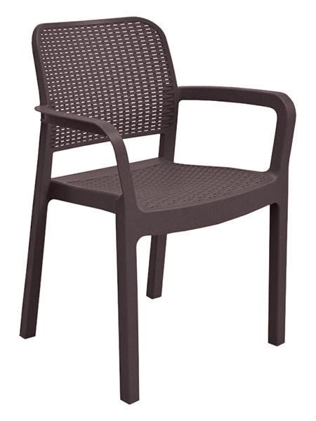 Allibert 8711245125909 Plastic chair Samanna, brown 8711245125909