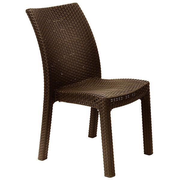 Allibert 7290103662233 Plastic chair Toscana, brown 7290103662233