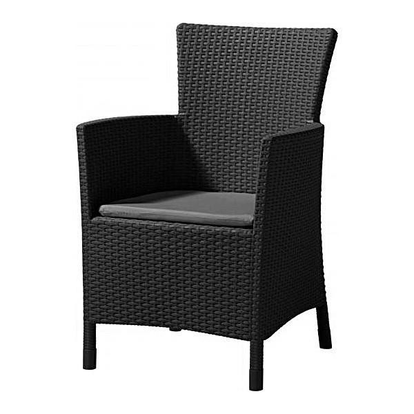 Allibert 8711245129532 Plastic armchair Lowa DC, grey 8711245129532