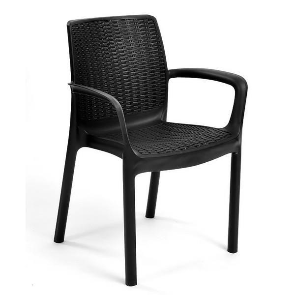 Keter 7290106928237 Plastic chair Bali, grey 7290106928237