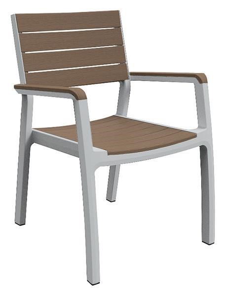 Keter 7290106926431 Plastic chair Harmony armchair, white-beige 7290106926431