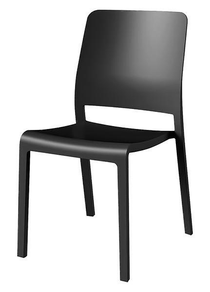 Evolutif 3076540146604 Charlotte Deco Chair, plastic, grey 3076540146604