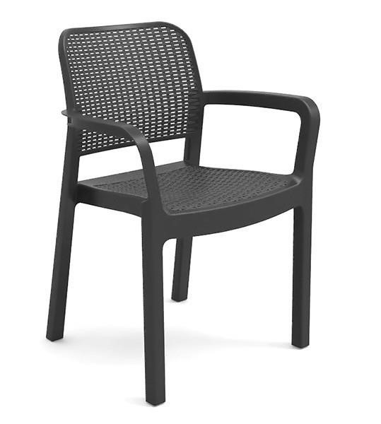 Allibert 8711245127279 Plastic chair Samanna, grey 8711245127279