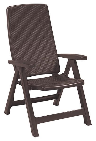 Allibert 8711245127484 Plastic chair Montreal, brown 8711245127484