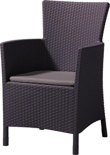 Allibert 8711245121628 Plastic armchair Lowa DC, brown 8711245121628