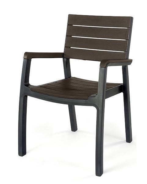 Keter 7290106925748 Plastic chair Harmony armchair, grey-brown 7290106925748