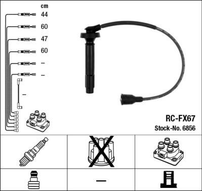 NGK RC-FX67 Ignition cable kit RCFX67