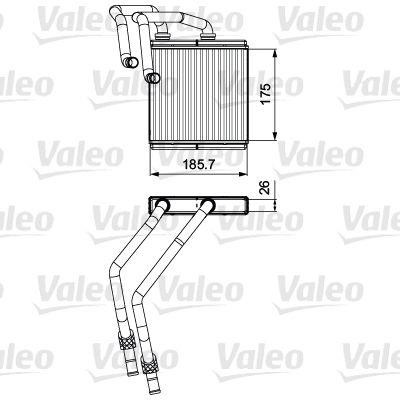 Valeo 811544 Heat exchanger, interior heating 811544