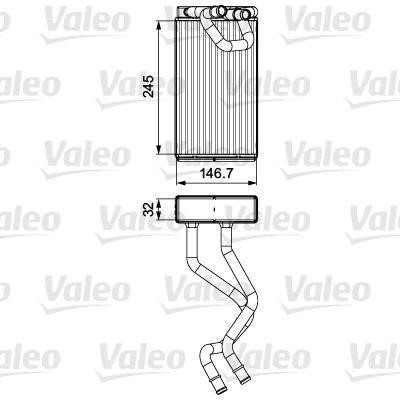 Valeo 811549 Heat exchanger, interior heating 811549