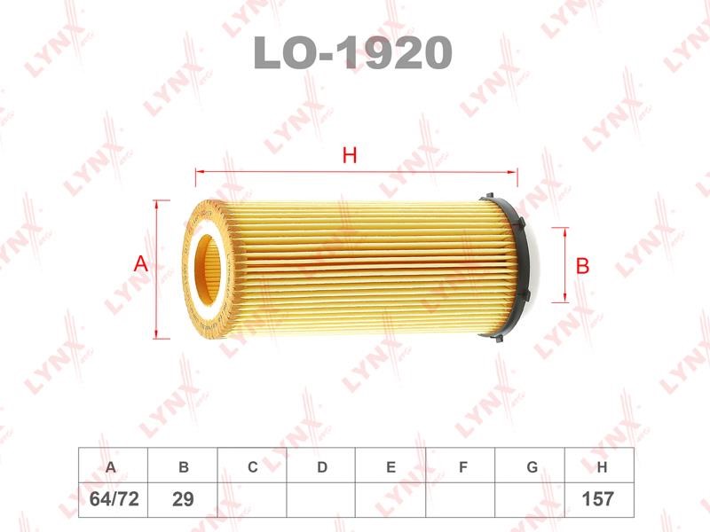 LYNXauto LO-1920 Oil Filter LO1920