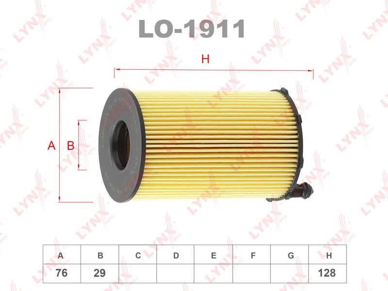 LYNXauto LO-1911 Oil Filter LO1911