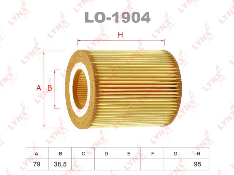 LYNXauto LO-1904 Oil Filter LO1904