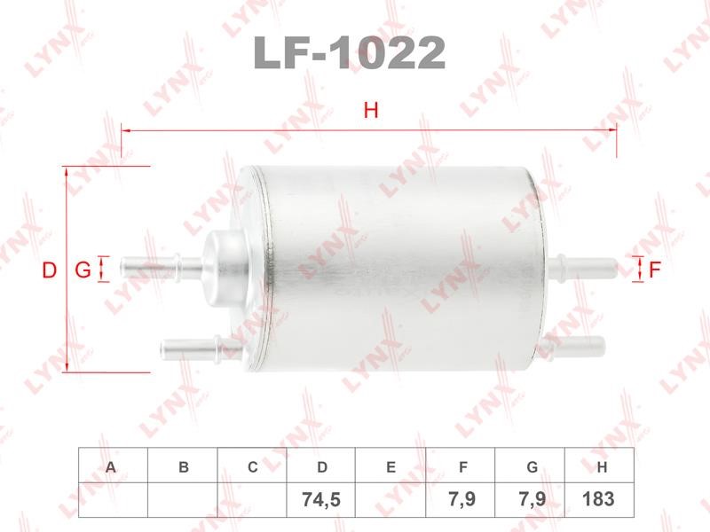 LYNXauto LF-1022 Fuel filter LF1022