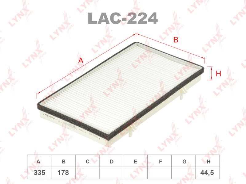 LYNXauto LAC-224 Filter, interior air LAC224