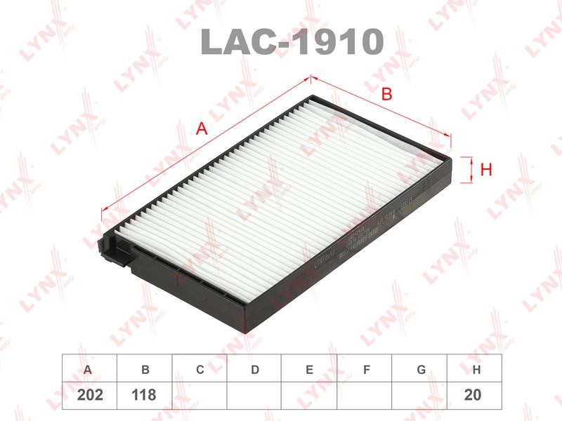 LYNXauto LAC-1910 Filter, interior air LAC1910