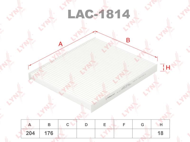 LYNXauto LAC-1814 Filter, interior air LAC1814
