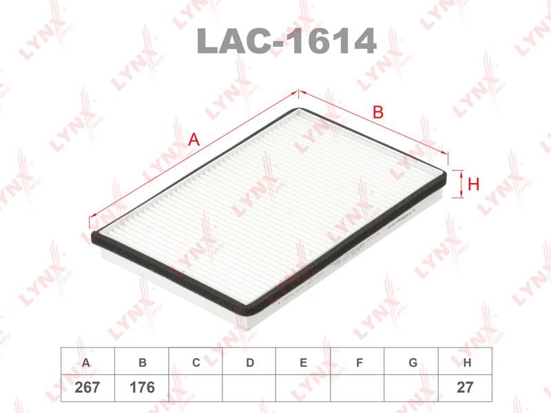 LYNXauto LAC-1614 Filter, interior air LAC1614