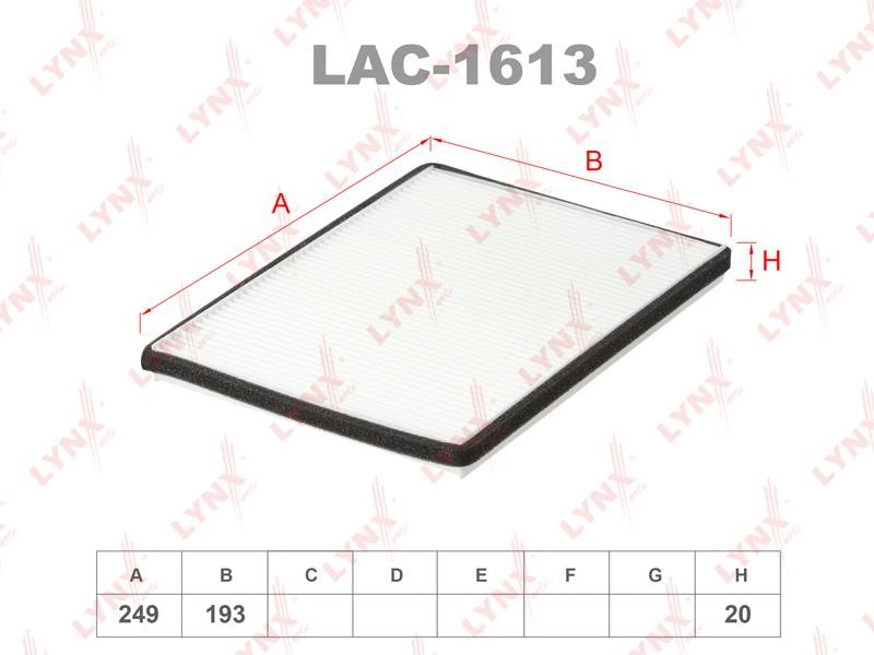 LYNXauto LAC-1613 Filter, interior air LAC1613