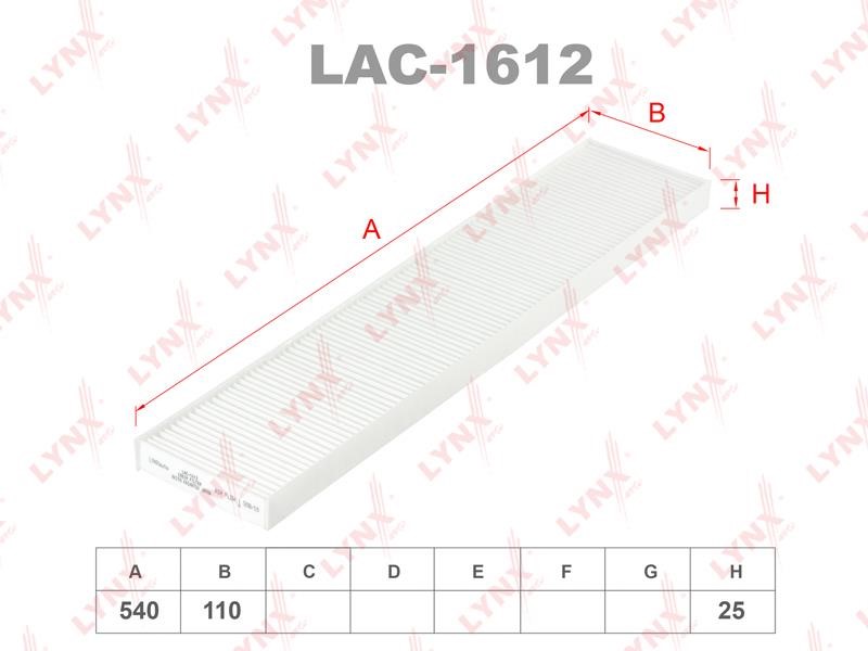 LYNXauto LAC-1612 Filter, interior air LAC1612