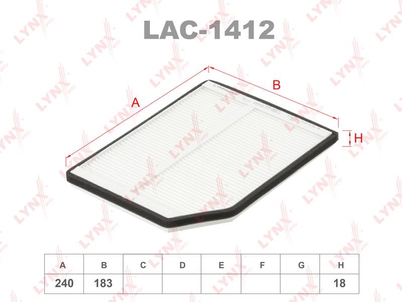 LYNXauto LAC-1412 Filter, interior air LAC1412
