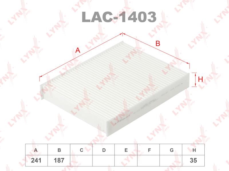 LYNXauto LAC-1403 Filter, interior air LAC1403