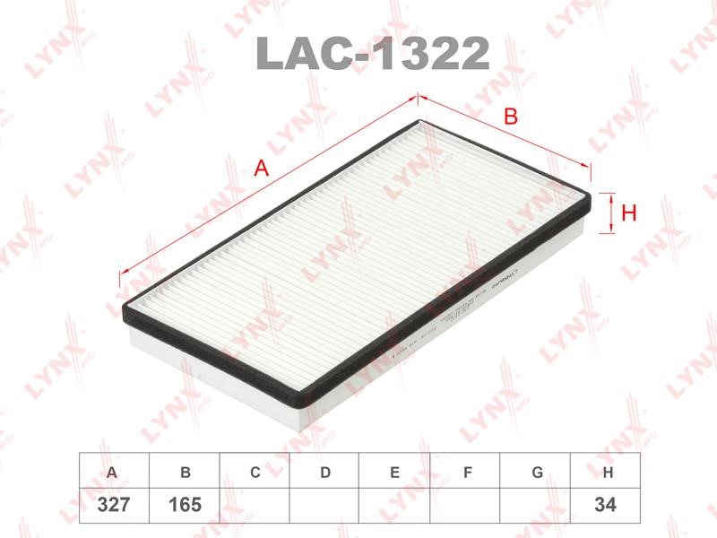LYNXauto LAC-1322 Filter, interior air LAC1322