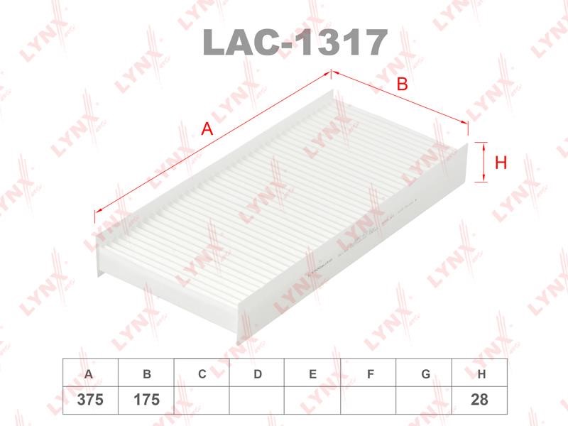LYNXauto LAC-1317 Filter, interior air LAC1317