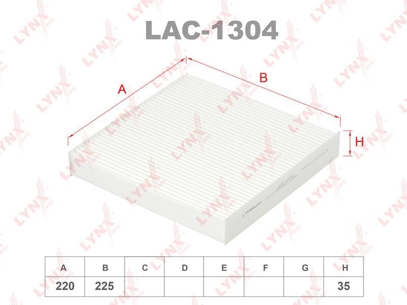 LYNXauto LAC-1304 Filter, interior air LAC1304