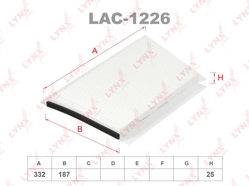 LYNXauto LAC-1226 Filter, interior air LAC1226