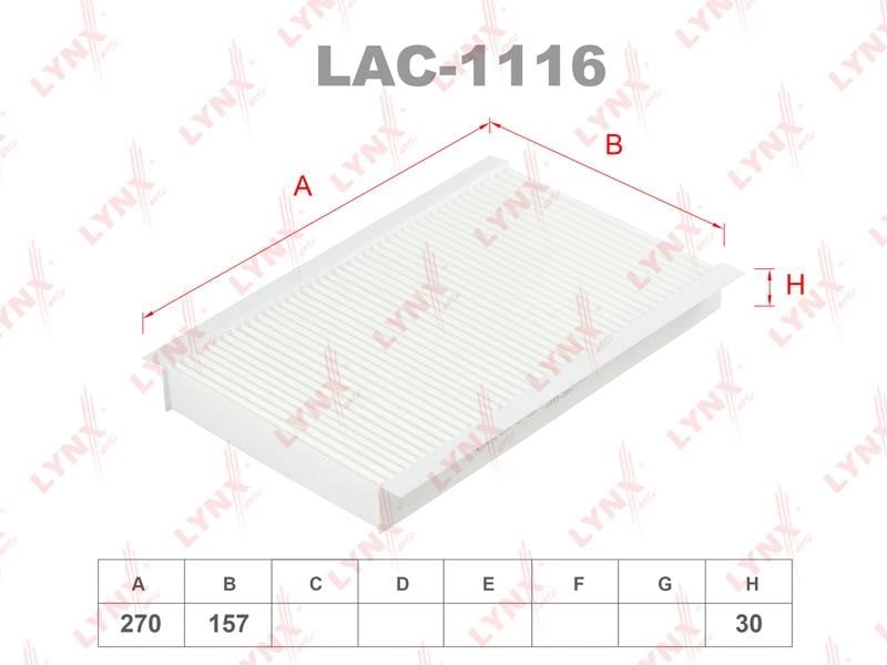 LYNXauto LAC-1116 Filter, interior air LAC1116