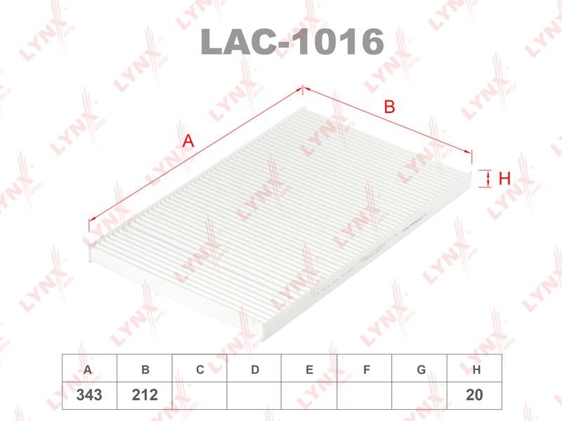LYNXauto LAC-1016 Filter, interior air LAC1016