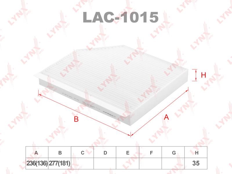 LYNXauto LAC-1015 Filter, interior air LAC1015