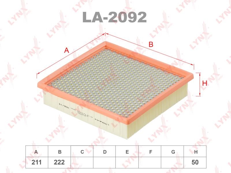 LYNXauto LA-2092 Air filter LA2092