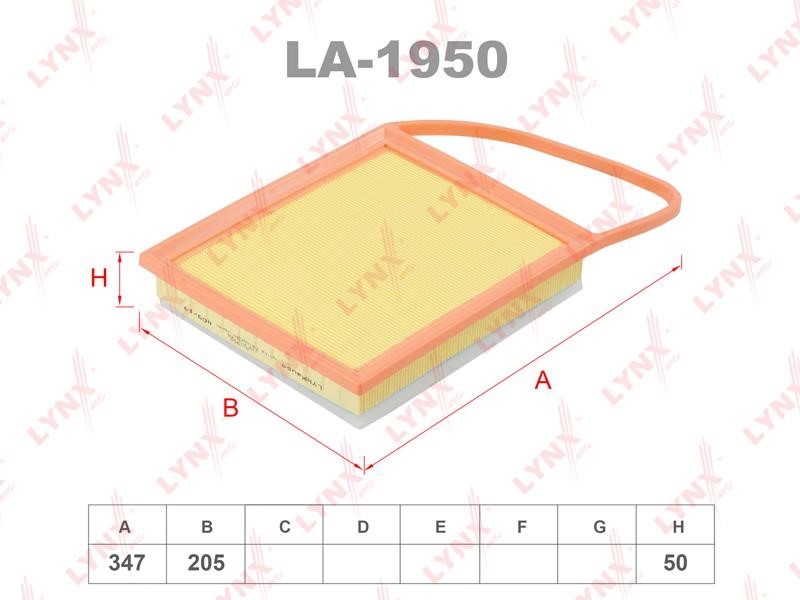 LYNXauto LA-1950 Air filter LA1950