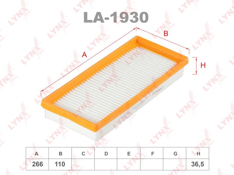 LYNXauto LA-1930 Air filter LA1930