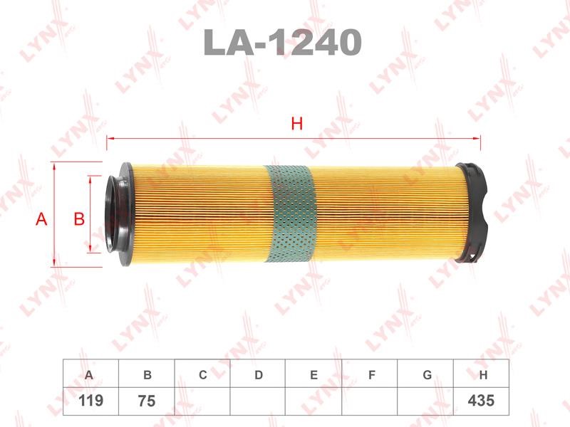 LYNXauto LA-1240 Air filter LA1240