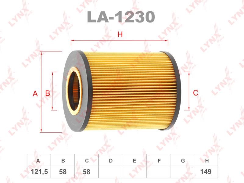 LYNXauto LA-1230 Air filter LA1230