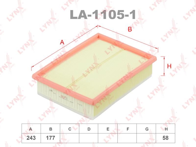 LYNXauto LA-1105-1 Air filter LA11051