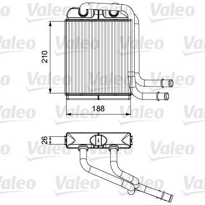 Valeo 811524 Heat exchanger, interior heating 811524