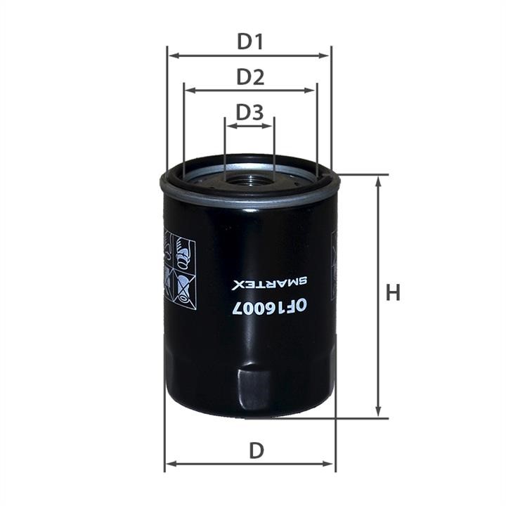 Smartex OF16007 Oil Filter OF16007