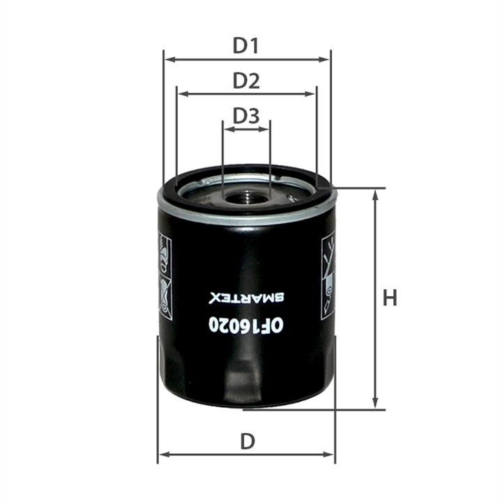 Smartex OF16020 Oil Filter OF16020