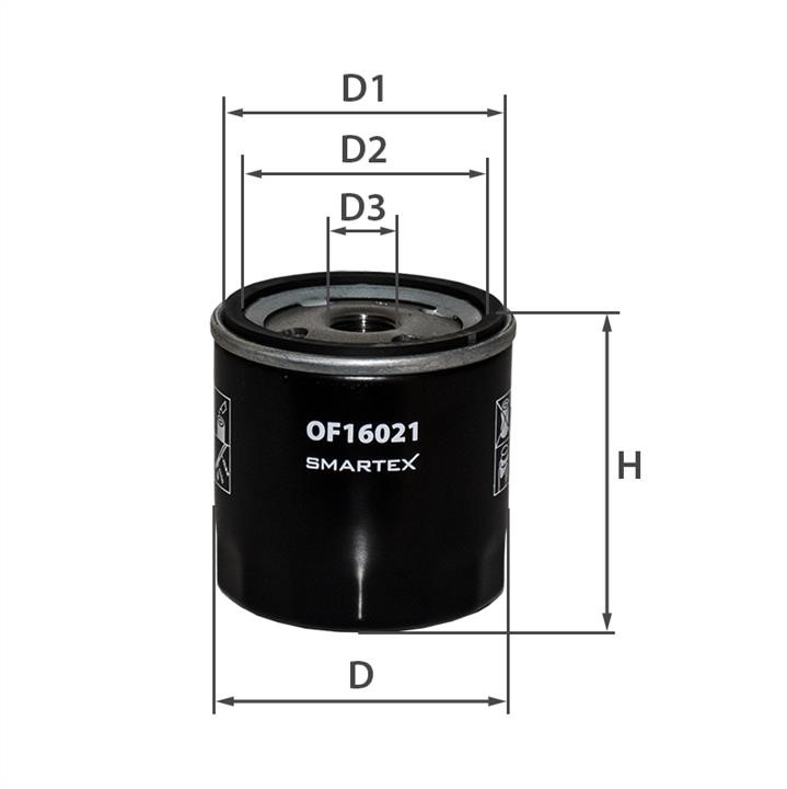 Smartex OF16021 Oil Filter OF16021