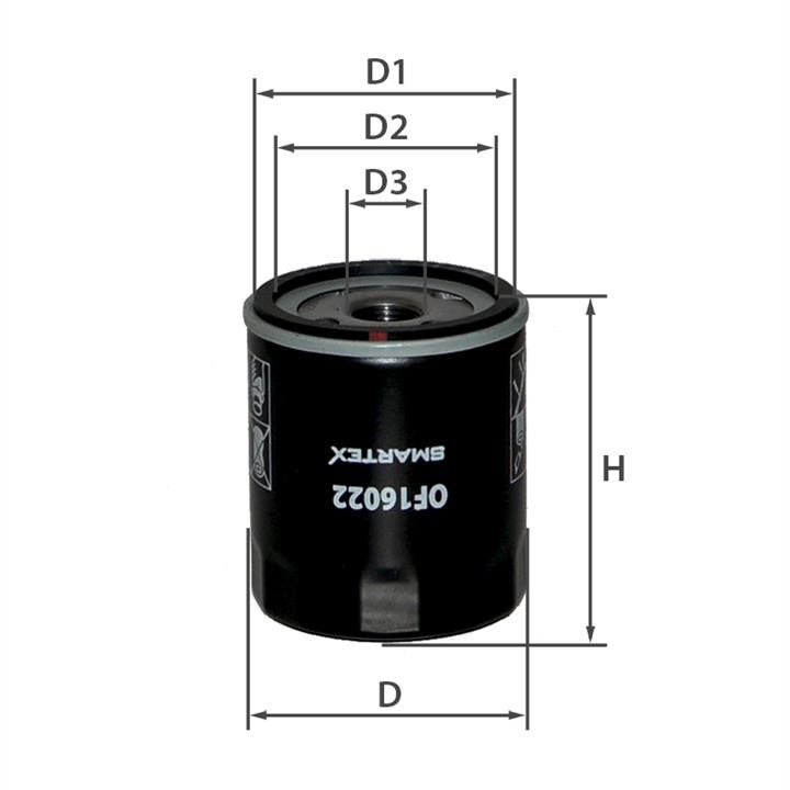 Smartex OF16022 Oil Filter OF16022