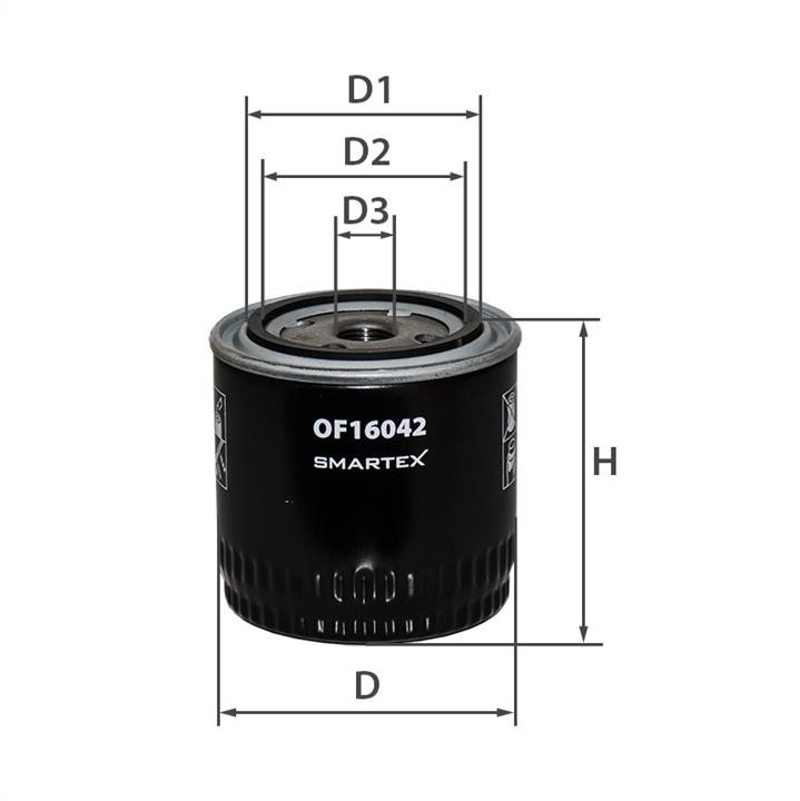 Smartex OF16042 Oil Filter OF16042