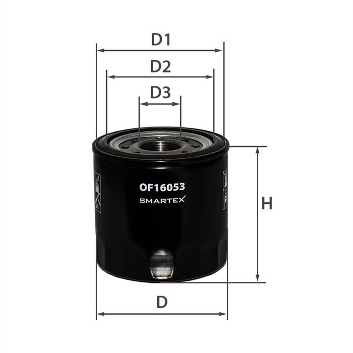 Smartex OF16053 Oil Filter OF16053