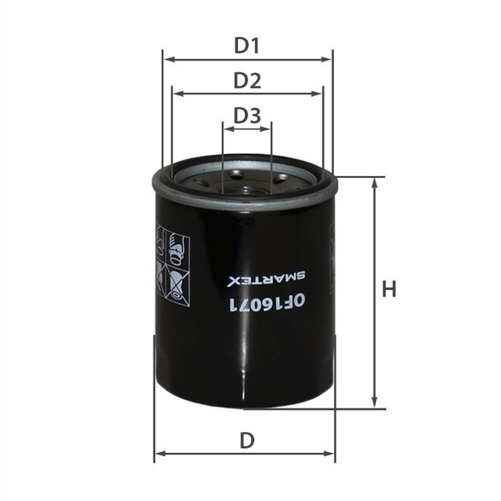 Smartex OF16071 Oil Filter OF16071