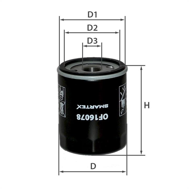 Smartex OF16078 Oil Filter OF16078