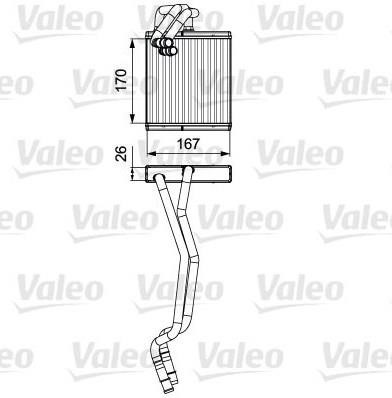 Valeo 811509 Heat exchanger, interior heating 811509