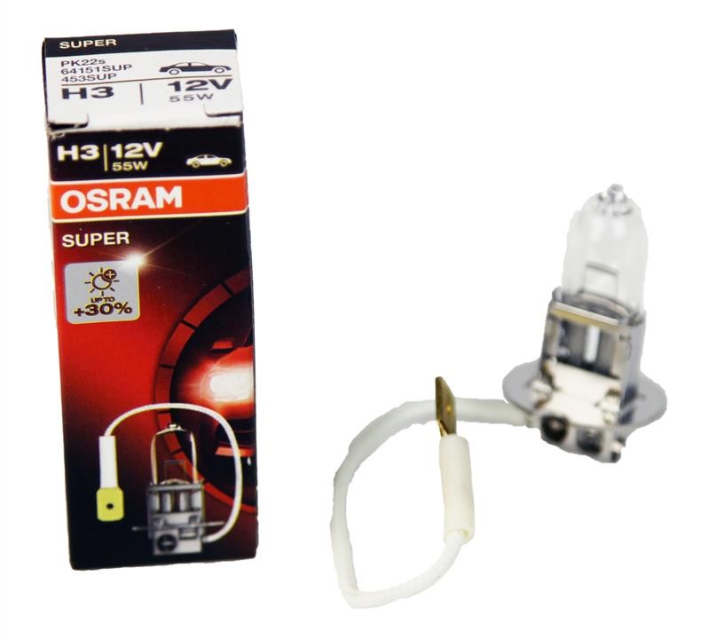 Halogen lamp Osram Super +30% 12V H3 55W +30% Osram 64151SUP